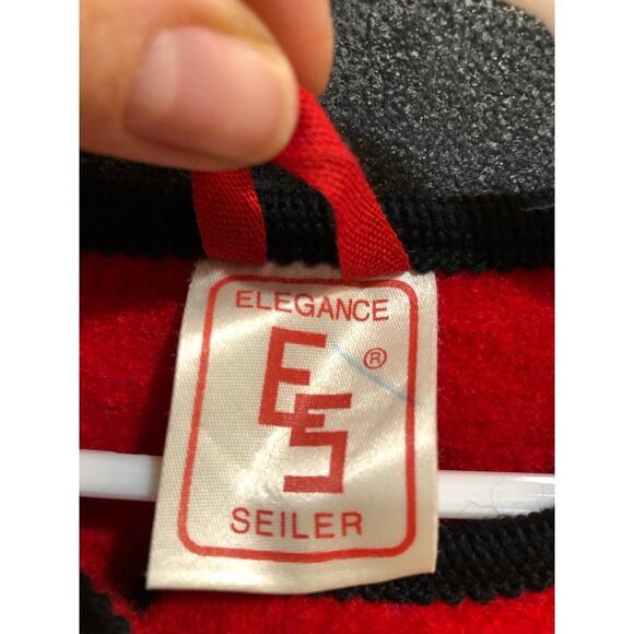 Vintage Elegance Seiler Norwegian Red Felted 100% Wool Jacket Size 116cm 6Y - Picture 9 of 12